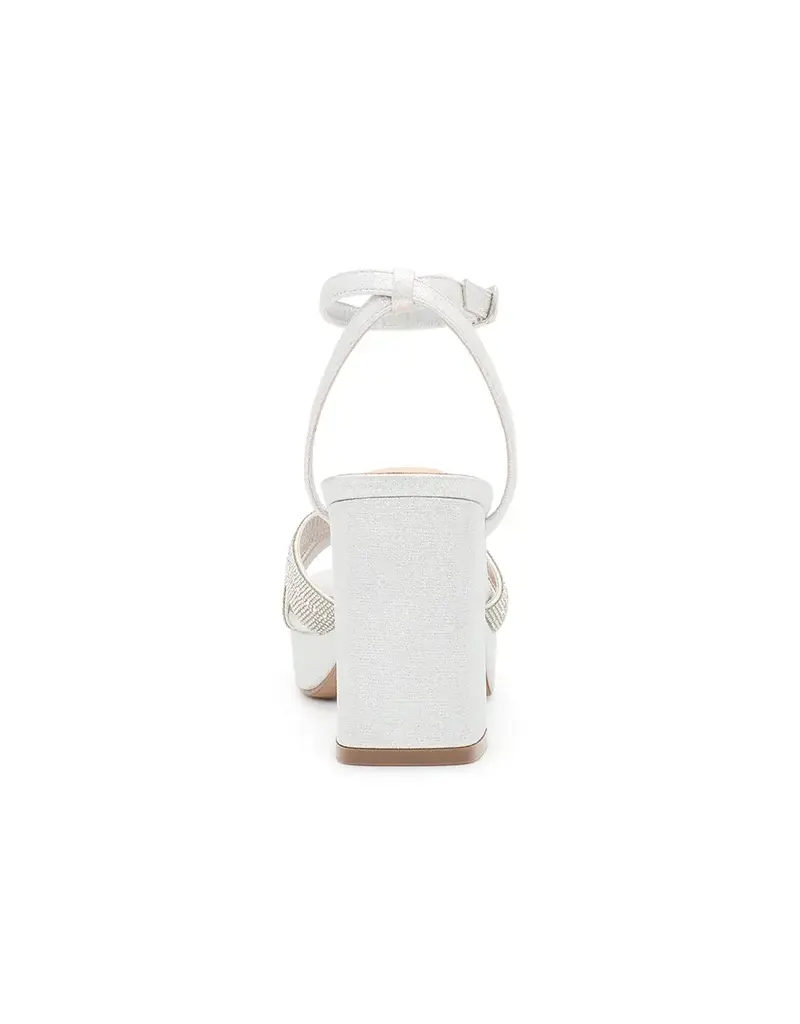 Rhineston toe strappy block platform RACHEL-6