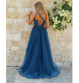 KATE PARKER Spaghetti strap lace corset tulle ballgown 25958