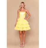 Strapless beaded corset ruffle a-line skirt 2626246