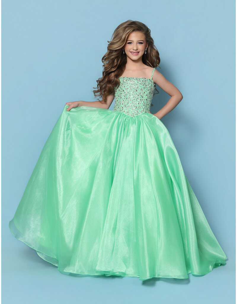 KP MINI Beaded bodice organza corset ballgown G1314