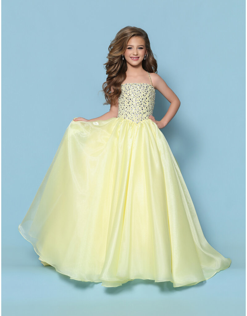 KP MINI Beaded bodice organza corset ballgown G1314