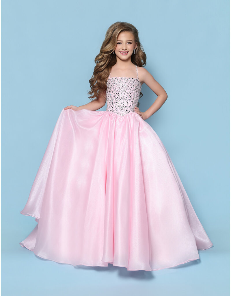 KP MINI Beaded bodice organza corset ballgown G1314