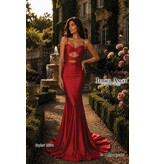JESSICA ANGEL Spaghetti strap front cut out fit n flare lace up back JA2894