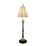 Maitland Smith Silvered Candlestick Table Lamp