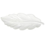 Vietri Foliage White Ash Leaf Long Platter