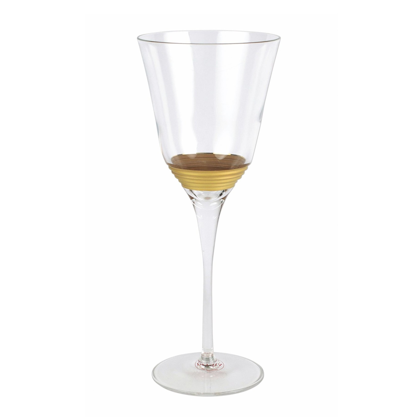 Vietri Raffaello Striped Wine Glass