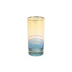 Vietri Regalia Deco Green High Ball Glass