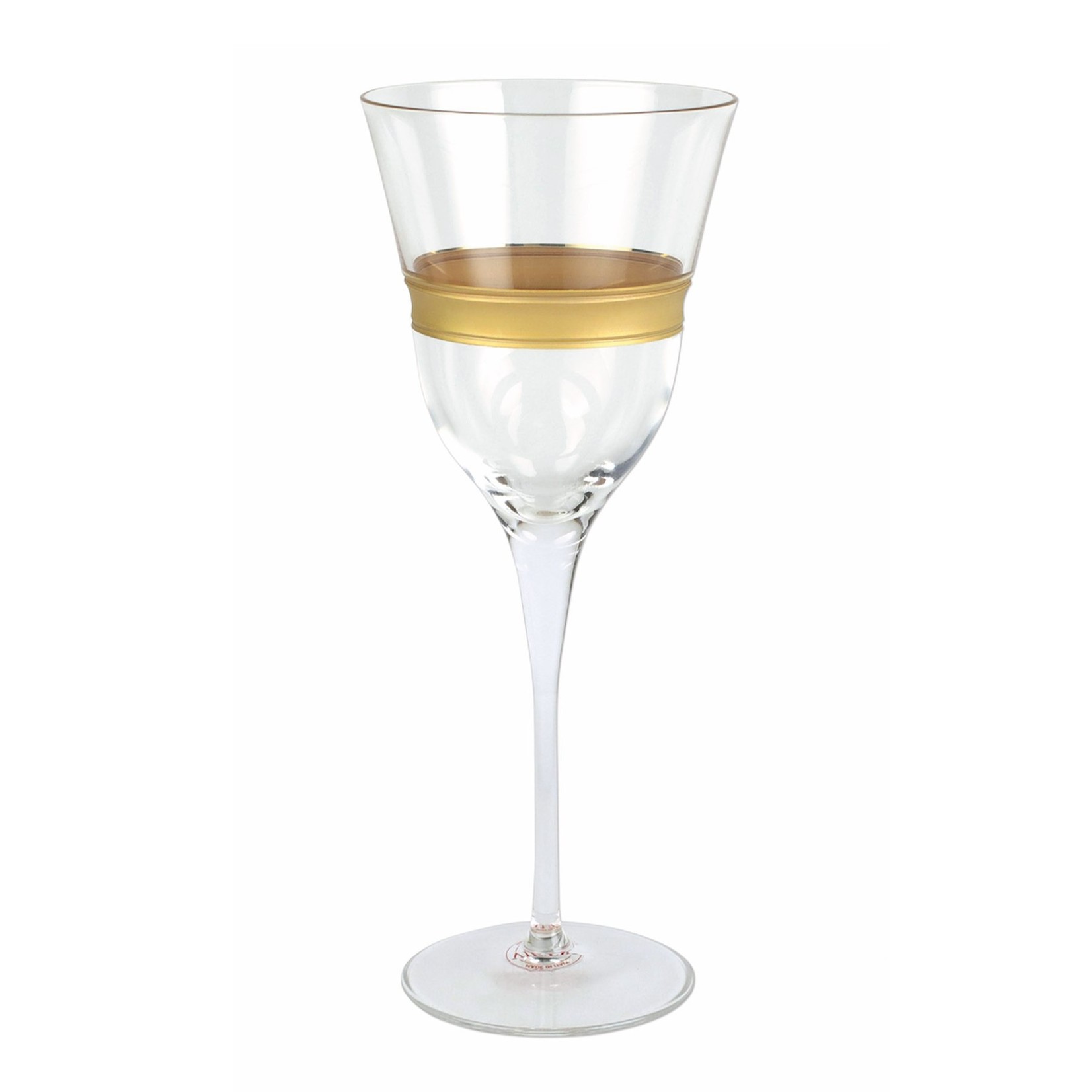 Vietri Raffaello Banded Wine Glass
