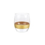 Vietri Raffaello Striped Double Old Fashioned Glass