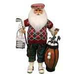 Karen Didion Originals Golf Santa with Basket