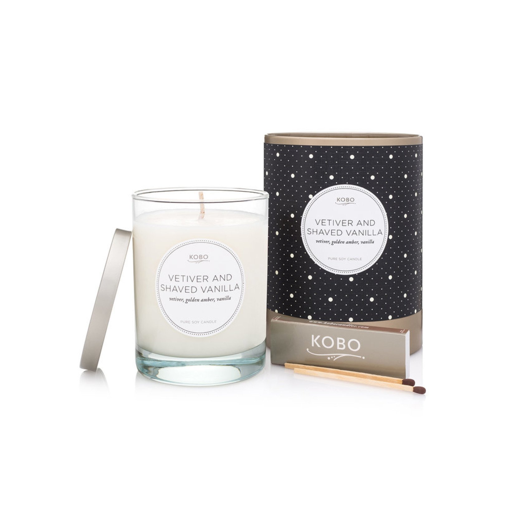 Kobo Vetiver & Shaved Vanilla Coterie Candle