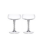 Juliska Amalia Cocktail Coupe Glasses Set of 2