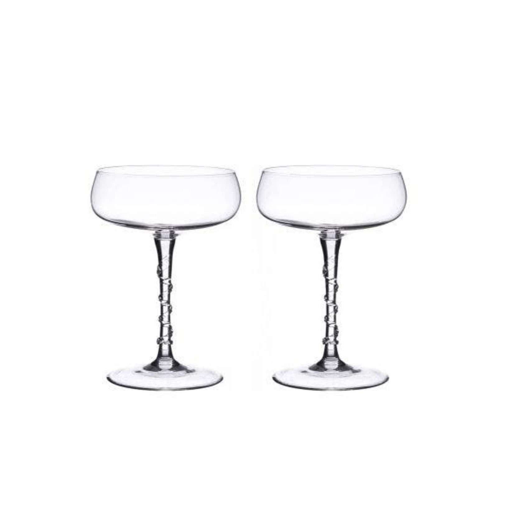 Juliska Amalia Cocktail Coupe Glasses Set of 2