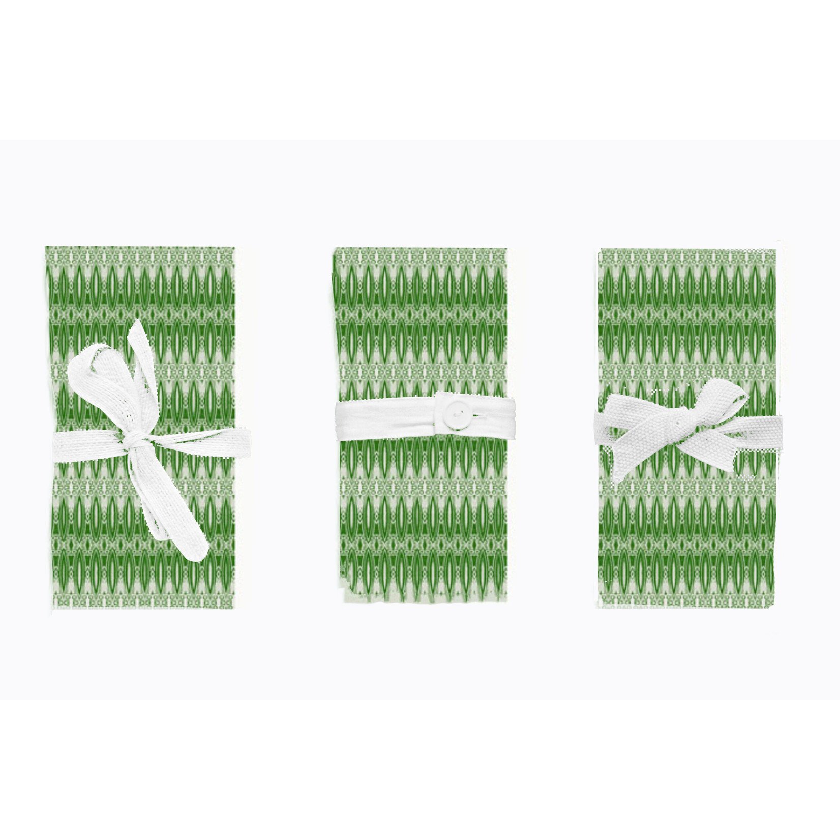 Sara Anderson Vienna Green Cotton Napkins Set of 4