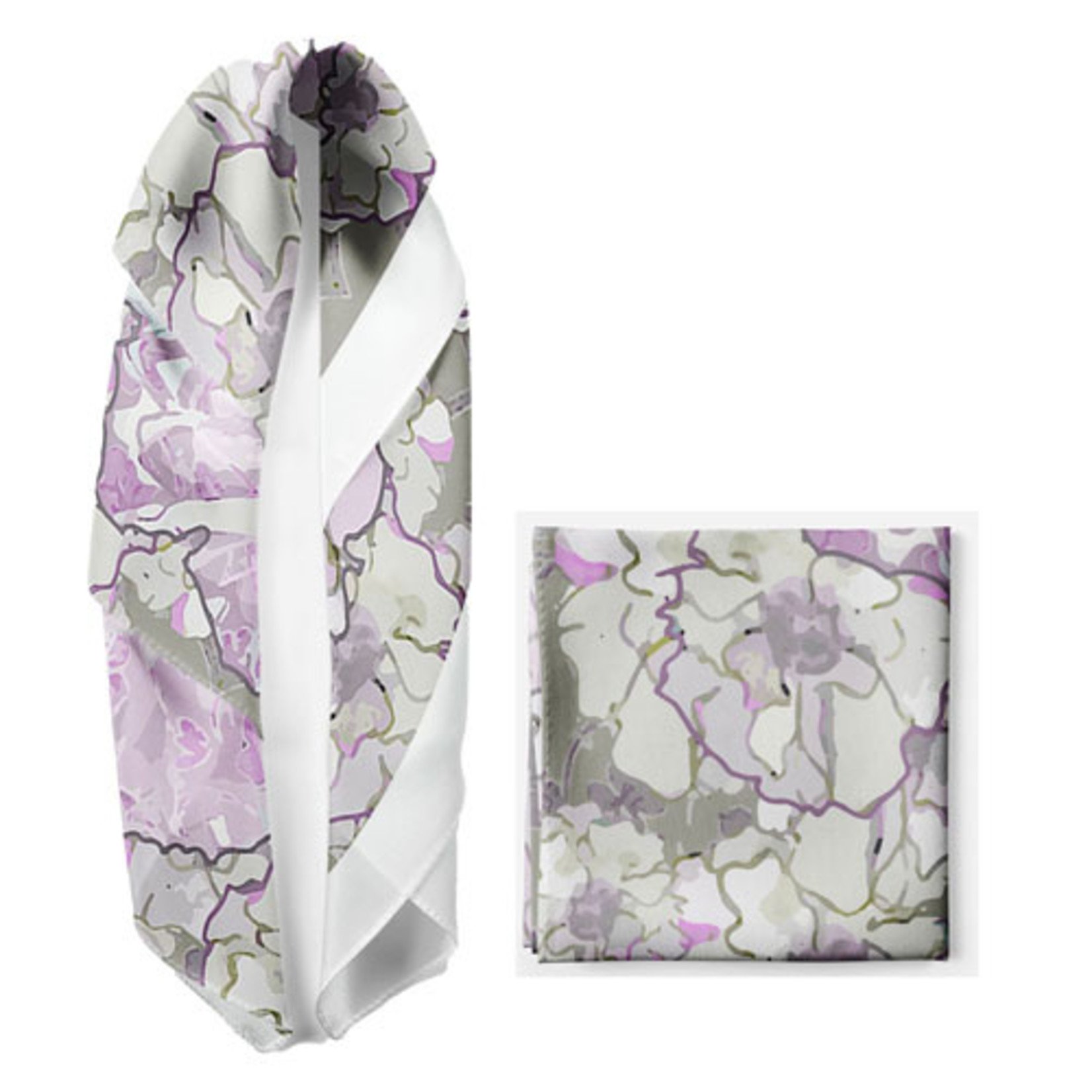 Sara Anderson Garden Dance Silk Cashmere Scarf