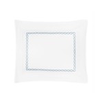 Matouk Classic Chain Boudoir Sham- Blue