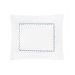 Matouk Classic Chain Boudoir Sham Hazy Blue