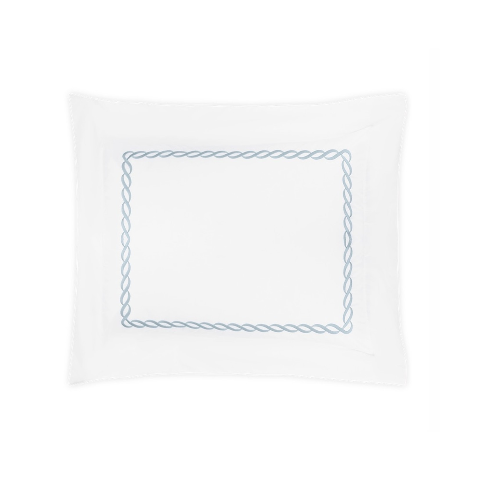 Matouk Classic Chain Boudoir Sham Hazy Blue