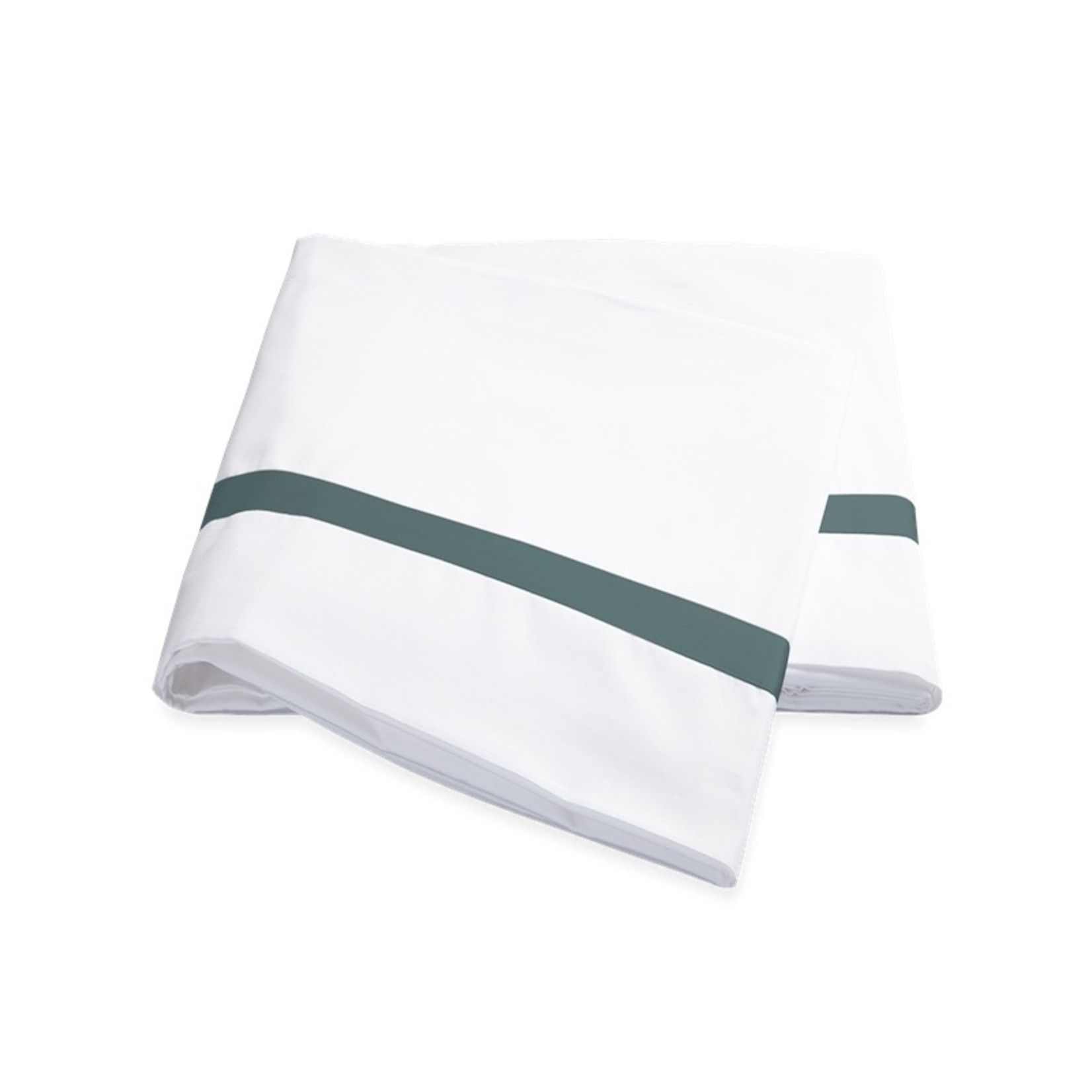 Matouk Lowell Queen Flat Sheet - Jade