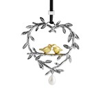 Michael Aram Gold, Silver & Pearl Lovebirds Ornament