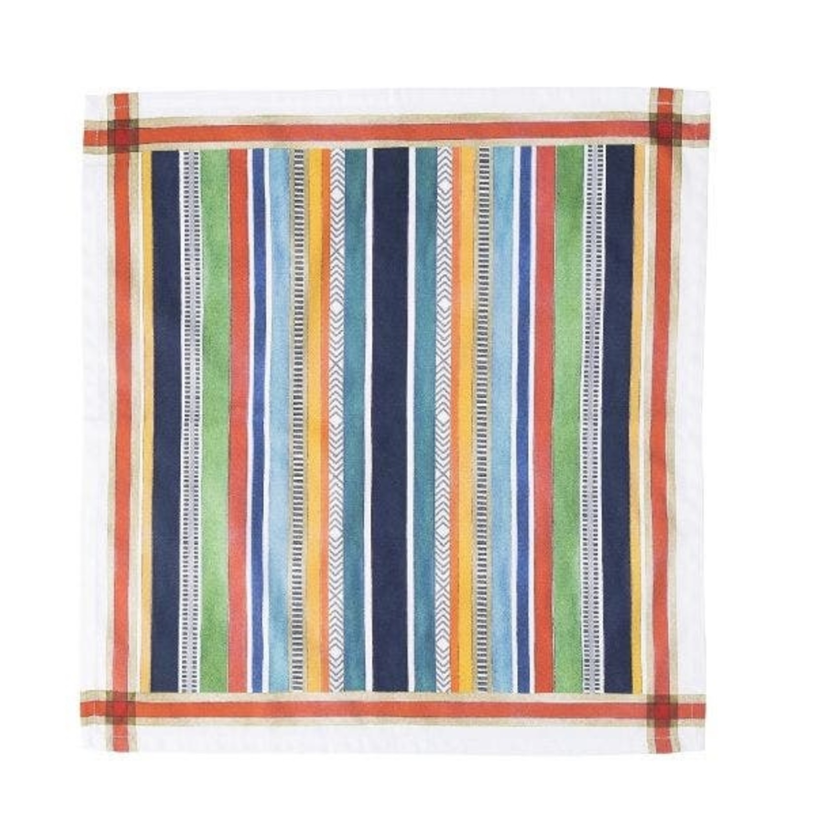 Juliska Basque Multicolored Stripe Cotton Napkin