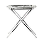 Juliska Graham Bar Tray & Stand Silver Metal