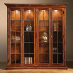 David Michael Concave Library China Cabinet DaVinci Walnut