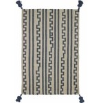Fibre by Auskin Chanda Blue Beige Cotton Rug 5x8