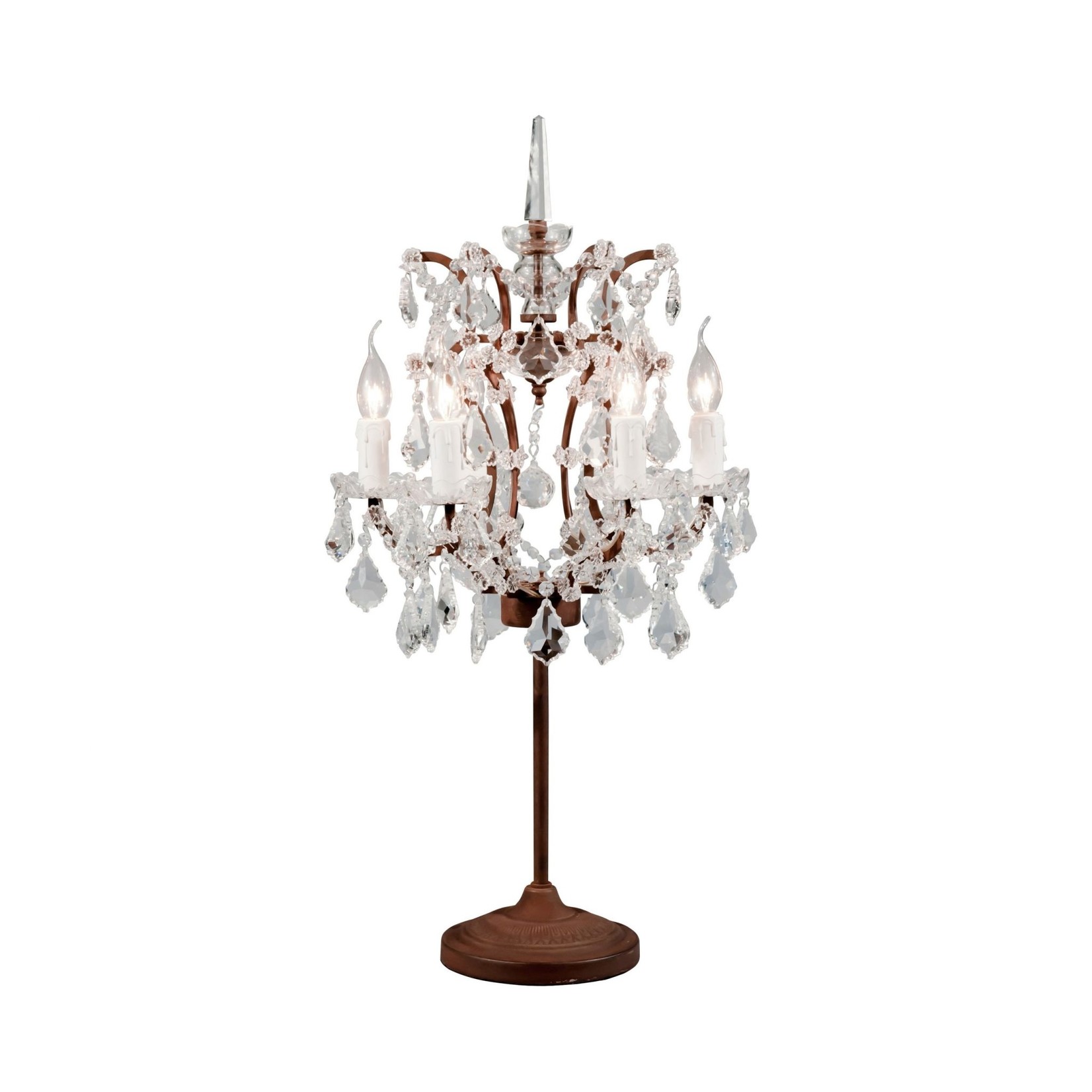Halo Styles Cut Glass Candelabra Table Lamp