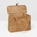 Pigeon and Poodle Kosta Natural Woven Seagrass Basket