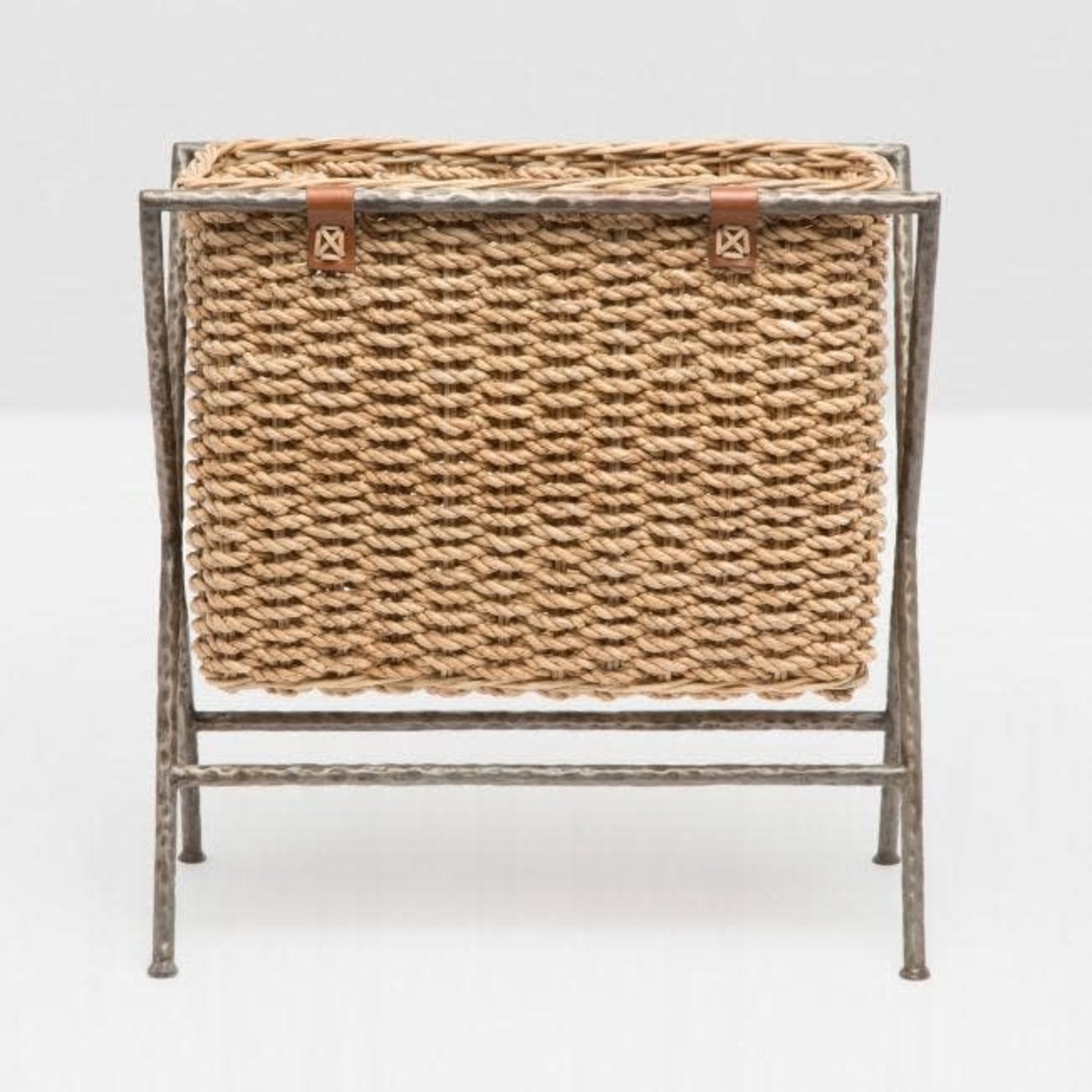 Pigeon and Poodle Hemley Natural Magazine Rack-Woven Seagrass
