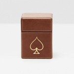 Pigeon and Poodle Aira Tobacco Playing Cards in a Leather Box Set