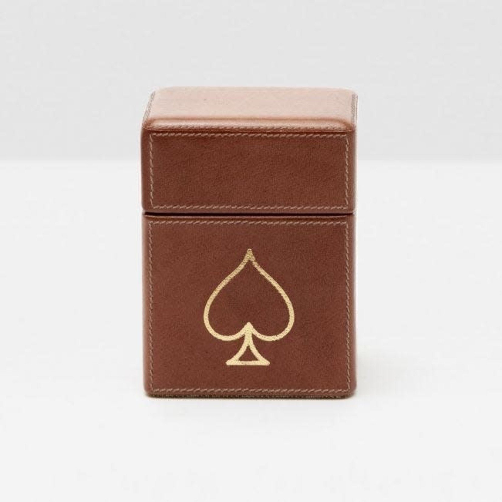 Pigeon and Poodle Aira Tobacco Playing Cards in a Leather Box Set