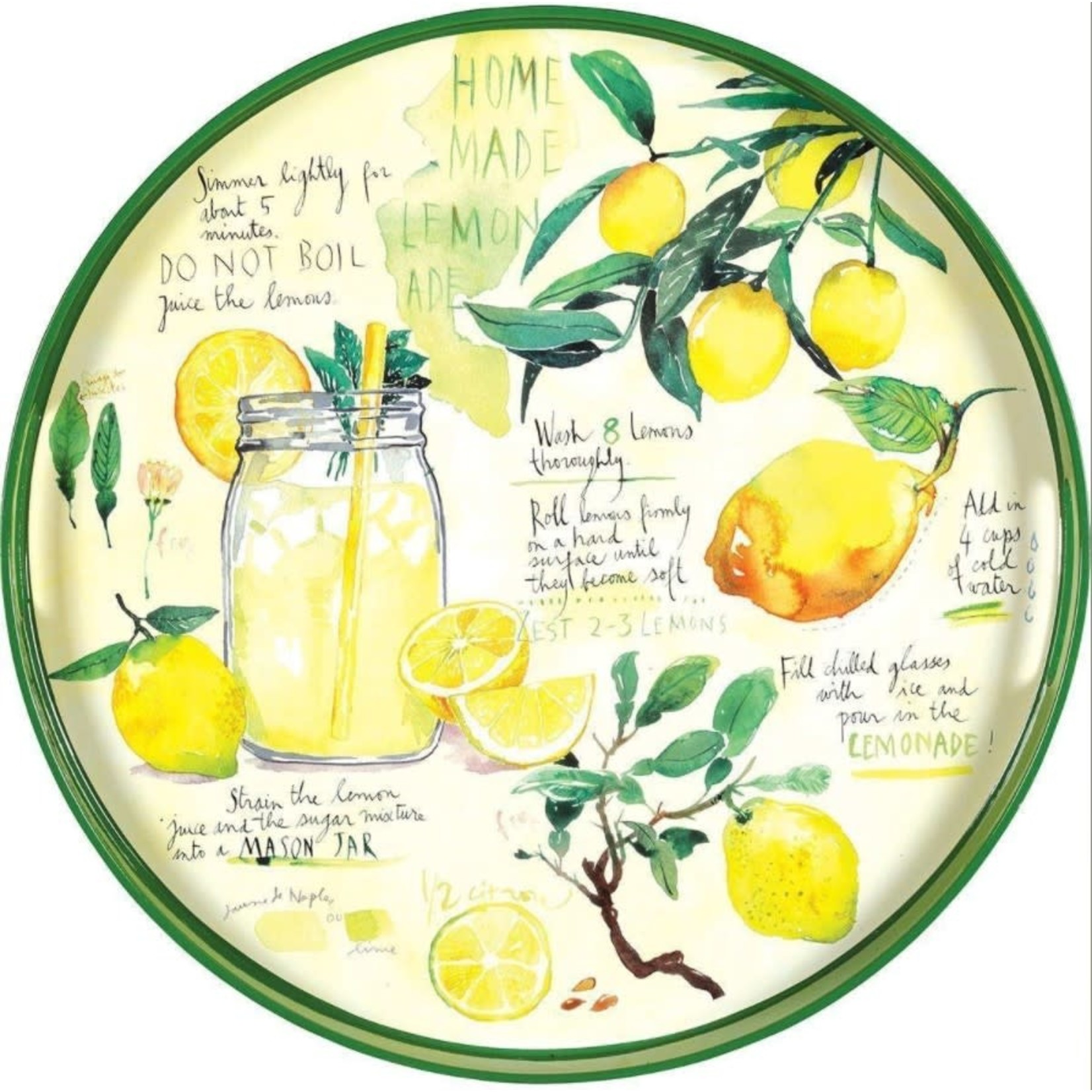 Rockflowerpaper Lemonade Coco Serving Tray