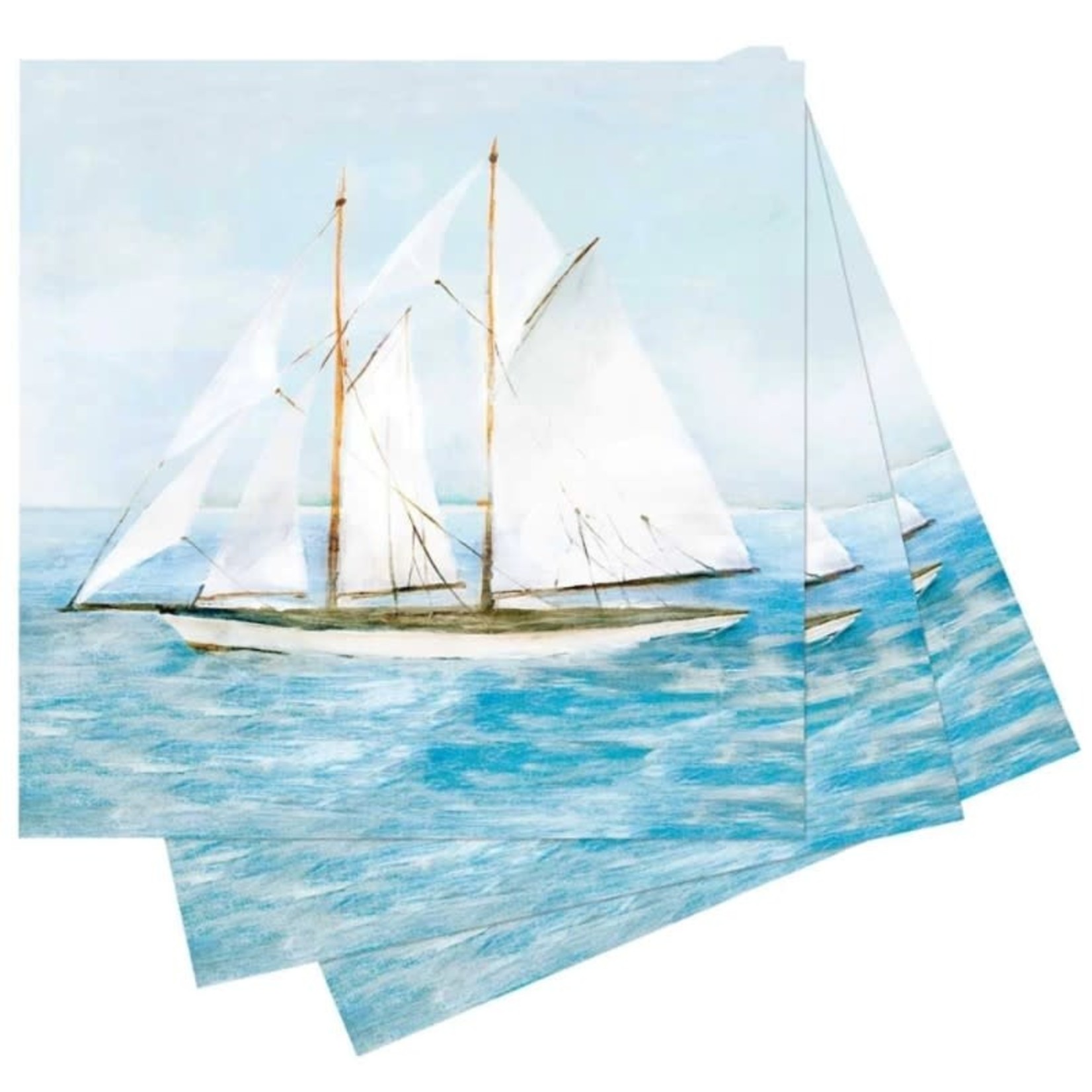 Rockflowerpaper Summer Sail Paper Napkin