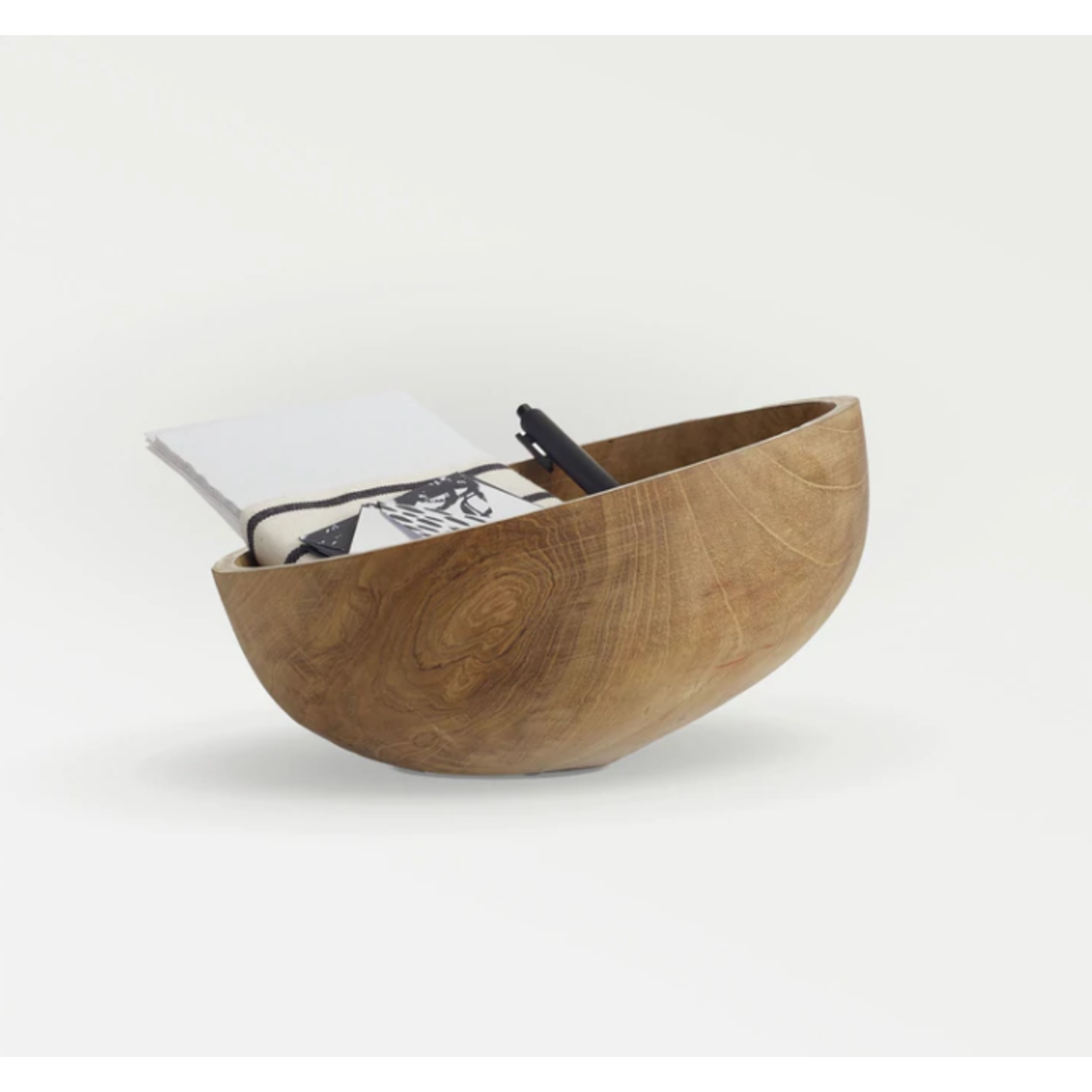 Texxture Axis Teak Wood Decorative Bowl