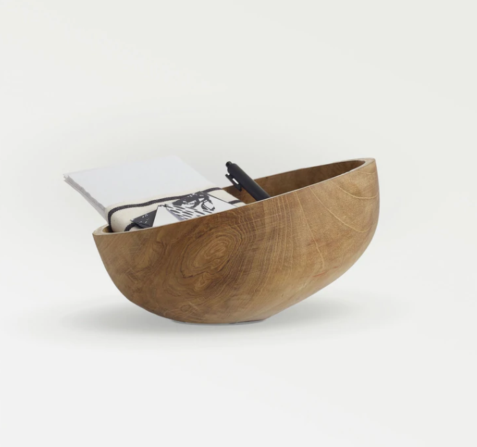 Texxture Axis Teak Wood Bowl - Designer's Studio