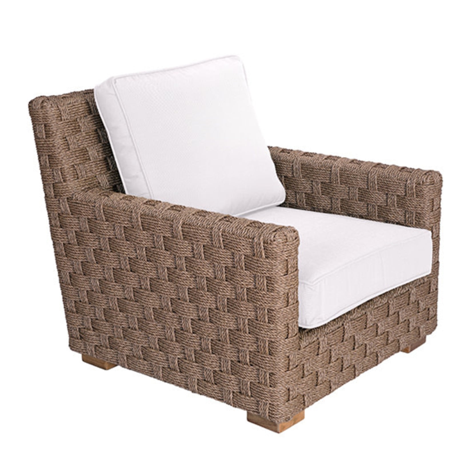 Kingsley Bate St. Barts Outdoor Hemp Armchair with Oat Cushion