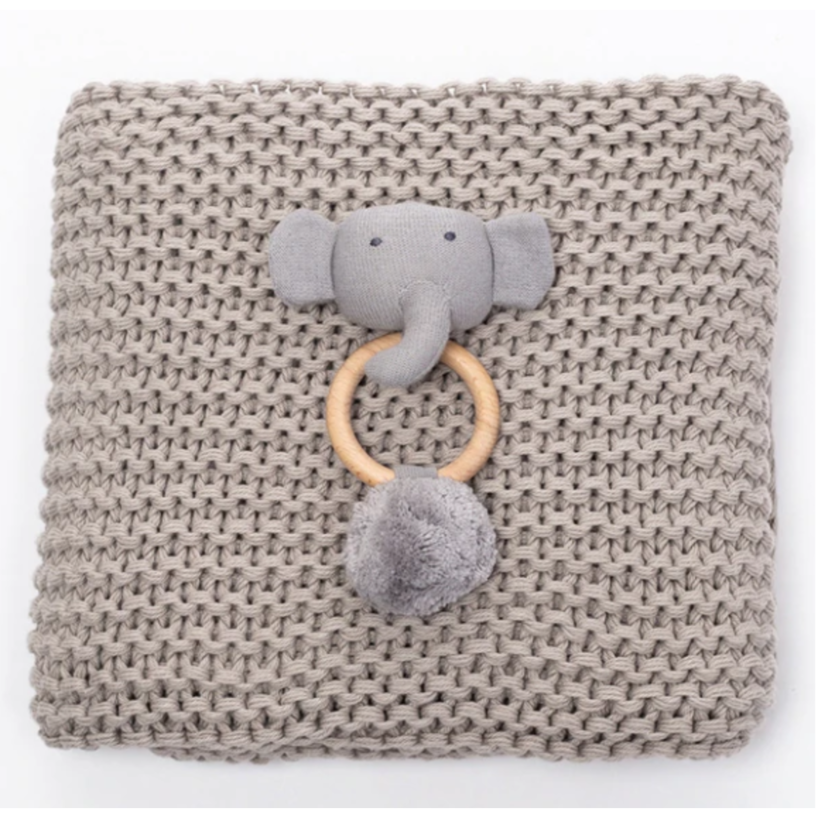Zestt Organics Comfy Knit Baby Gift Set Gray