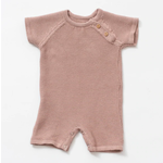 Zestt Organics Knit Baby Romper Berry 6-12M