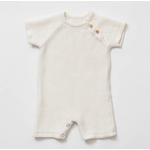 Zestt LLC Knit Baby Romper- White 6-12M