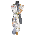2CHIC New York Map Printed Scarf