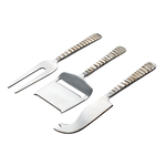 Texxture Ravine Hand Forged Stainless Steel Cheese Knives Set of 3