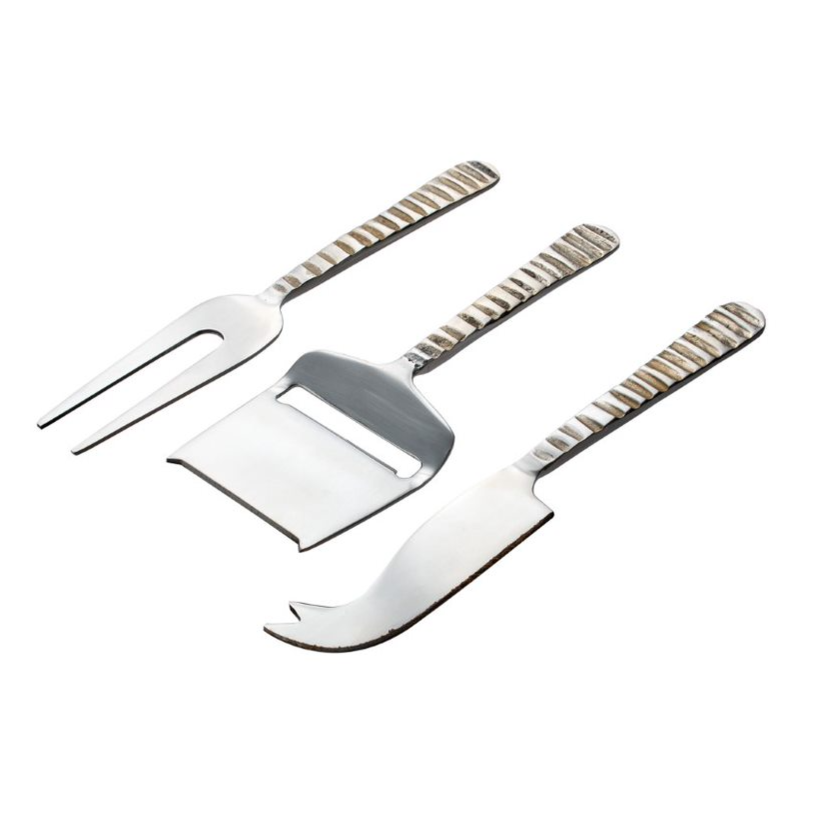 Texxture Ravine Hand Forged Stainless Steel Cheese Knives Set of 3