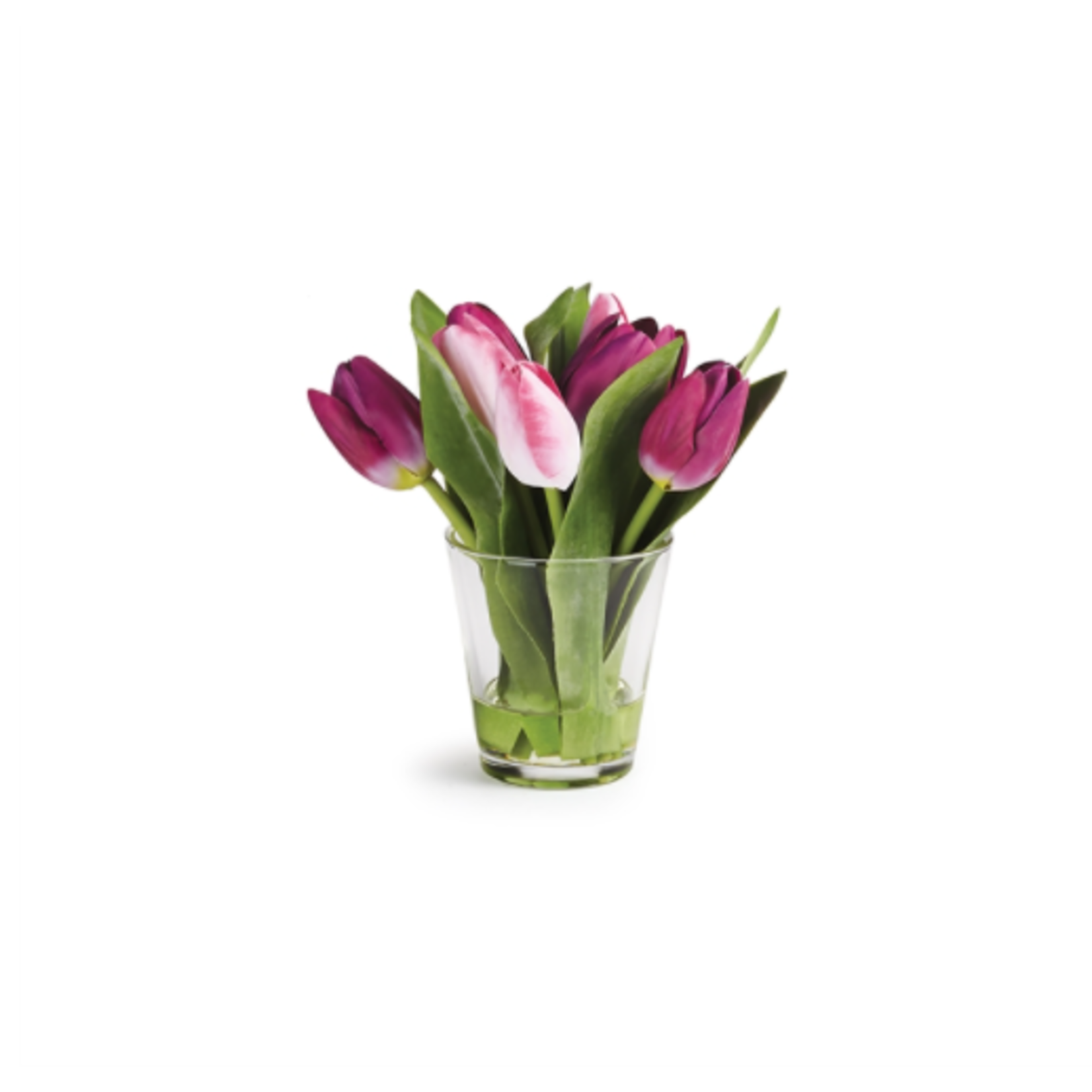 Napa Home and Garden Dutch Tulip Faux Floral Arrangement in Vase 7.5"