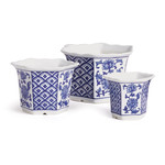 Napa Home and Garden Barclay Butera Dynasty Flared Pots Set of 3