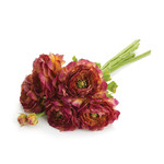 Napa Home and Garden Purple Faux Ranunculus Floral Arrangement Bundle