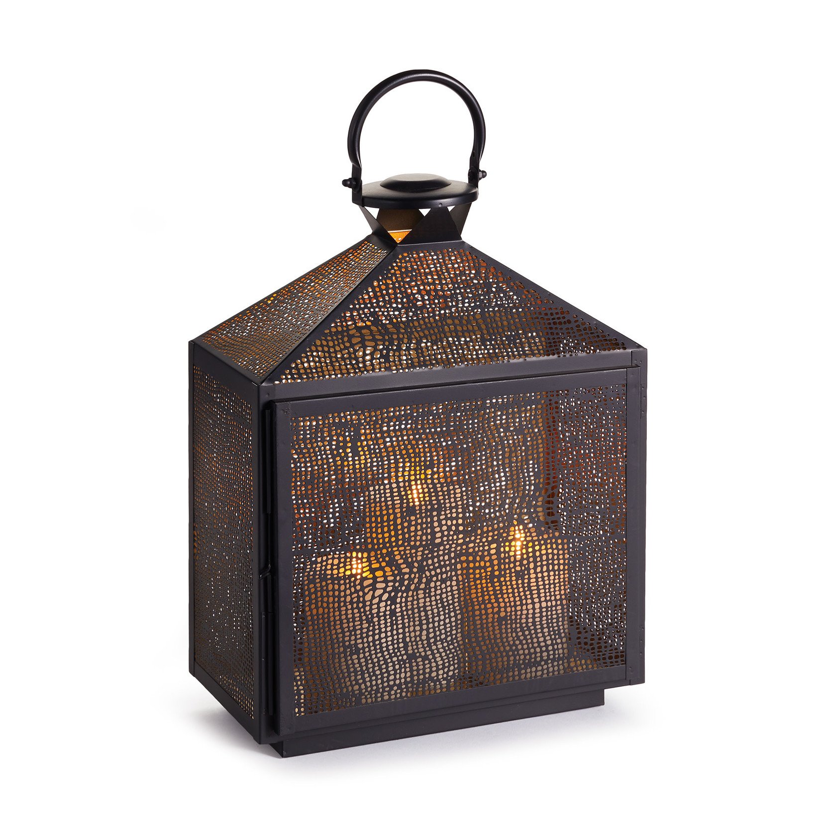 Napa Home and Garden Amhurst Golden Brass Candleholder Lantern - Medium
