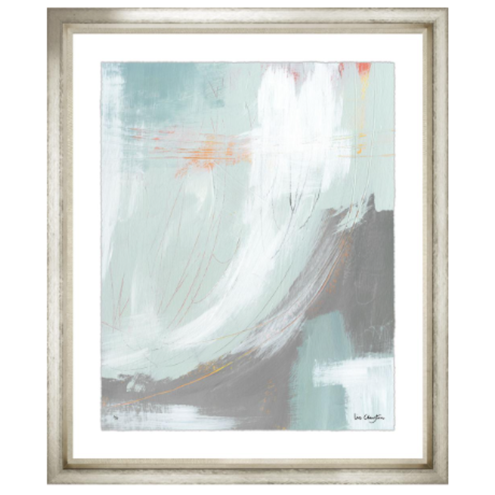 Trowbridge Gallery Soft Aquamarines 4 Framed Artwork