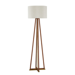 Summer Classics Jayda Natural Teak Wood & Brass Outdoor Lamp